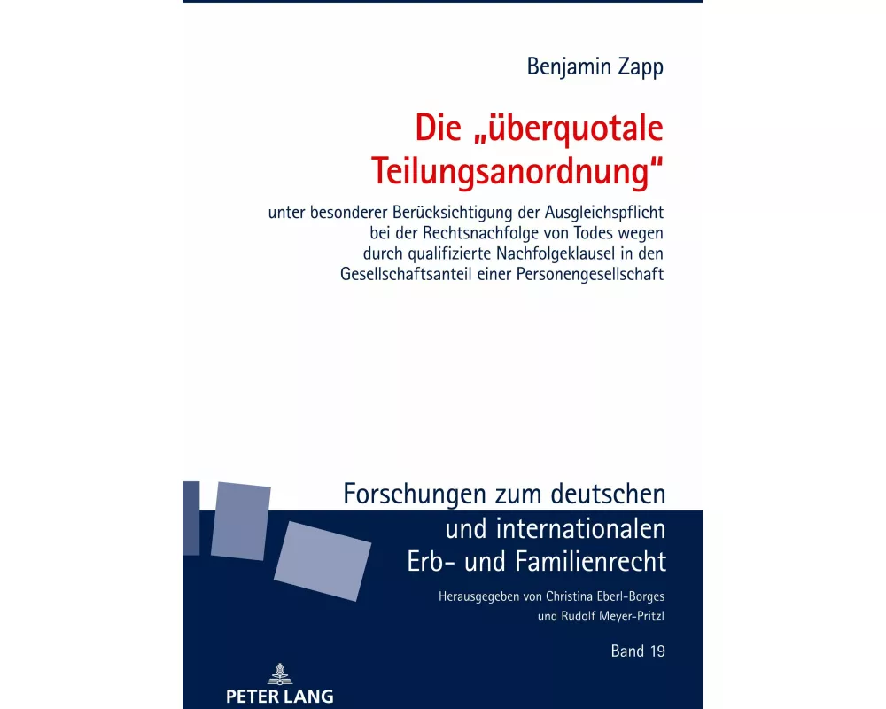 Die "überquotale Teilungsanordnung"