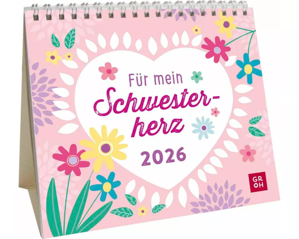 Mini-Kalender 2026: Für mein Schwesterherz