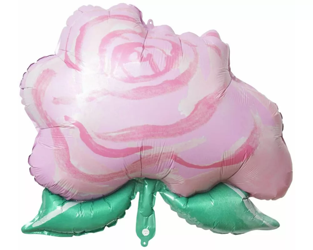 Folienballon Rose, 1 Stk, 60 x 50 cm