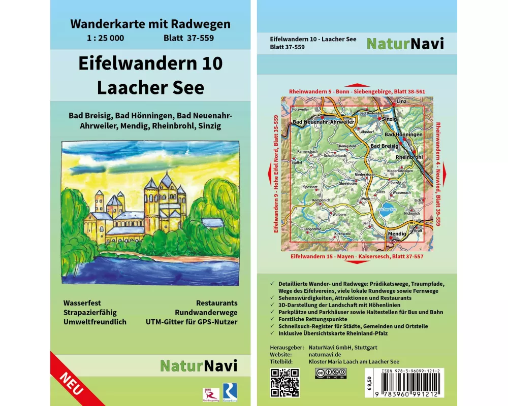 Eifelwandern 10 - Laacher See 1:25 000