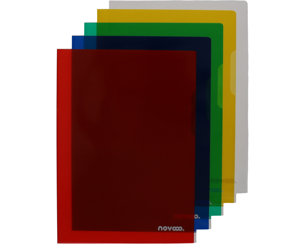 novooo. Sichthülle Professional Sichtmappen assortiert, 10 Stück
