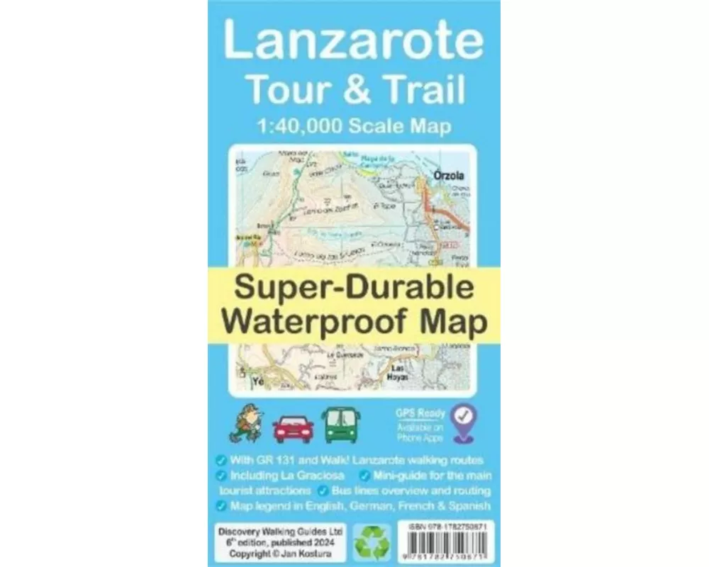 Lanzarote Tour & Trail Map