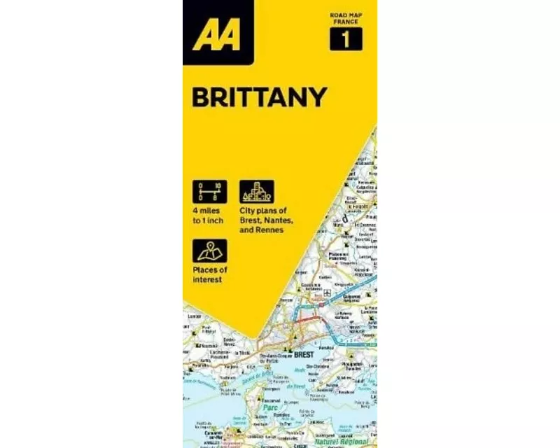 AA Road Map Brittany