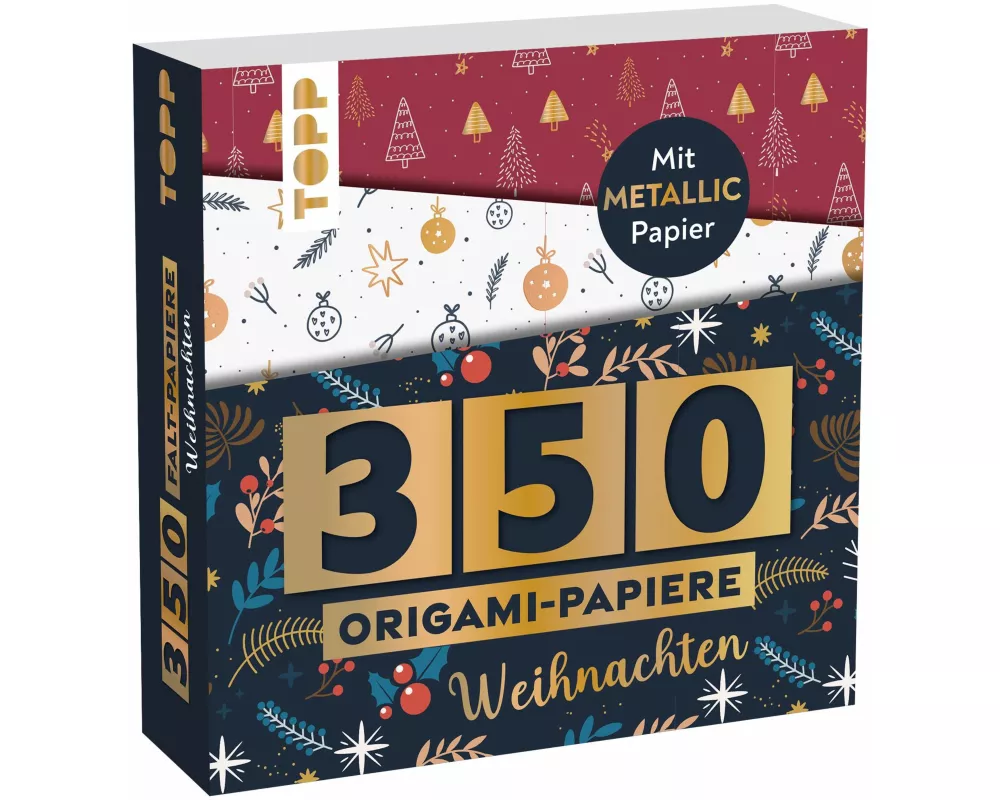 350 Origami-Papiere - Weihnachten
