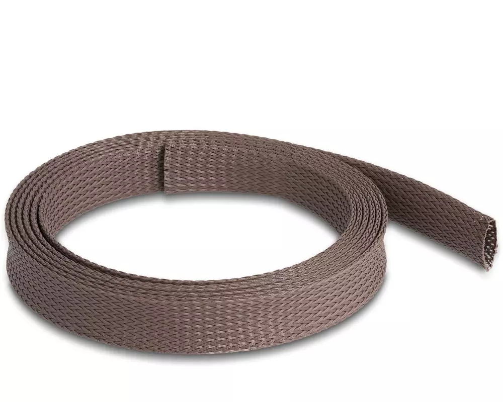 Delock Geflechtschlauch nagerfest, 2 m x 19 mm Braun