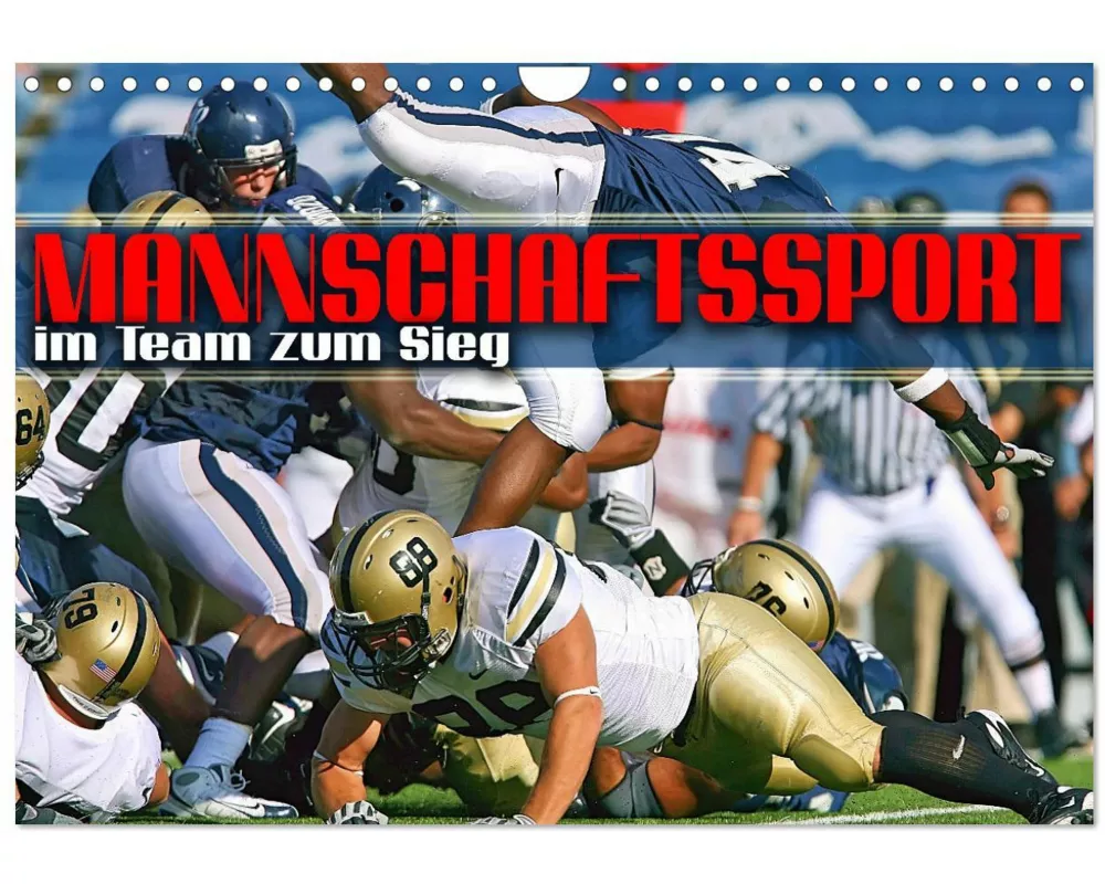 Mannschaftssport - im Team zum Sieg (Wandkalender 2025 DIN A4 quer), CALVENDO Monatskalender