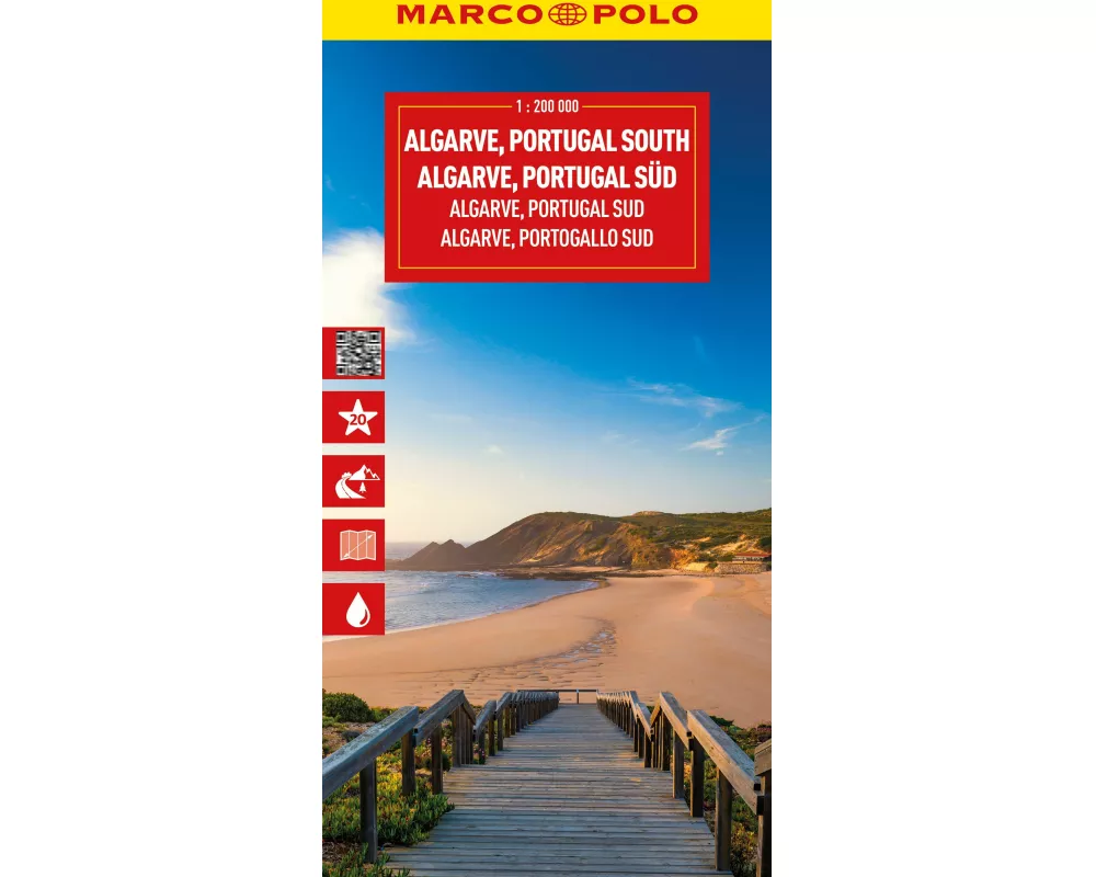 MARCO POLO Reisekarte Algarve, Portugal Süd 1:200.000