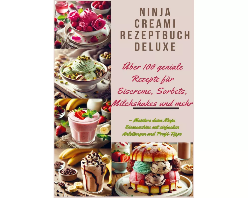 Ninja Creami Rezeptbuch Deluxe: Über 100 geniale Rezepte für Eiscreme, Sorbets, Milchshakes und mehr