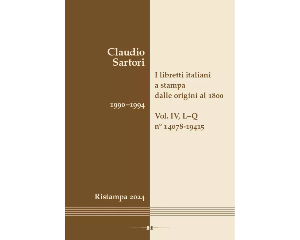 I libretti italiani a stampa dalle origini al 1800. Catalogo analitico con 16 indici