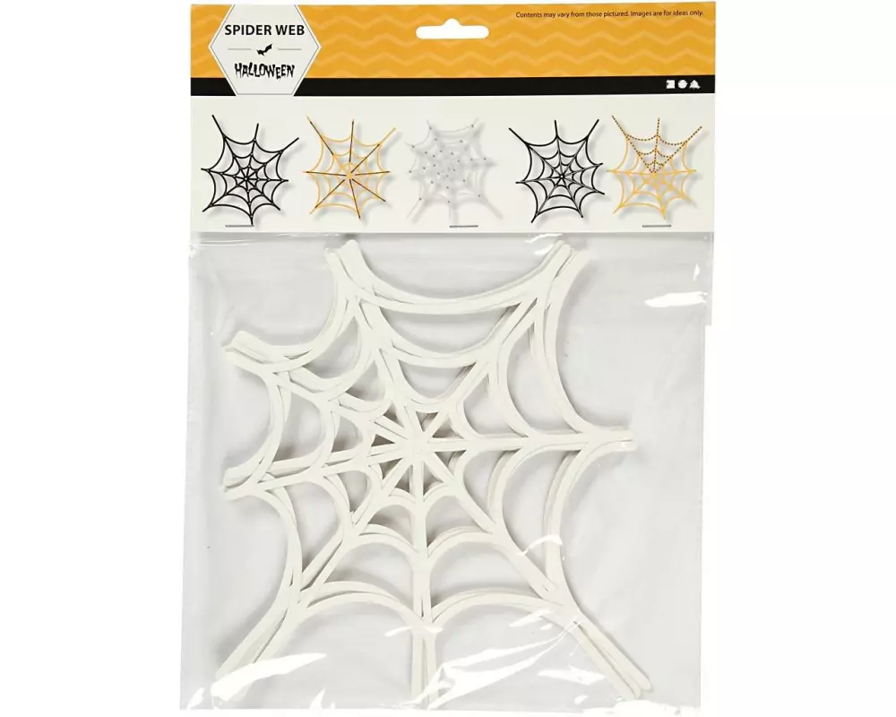 Creativ Company Papierdekoration Spinnenetz 16 Stück