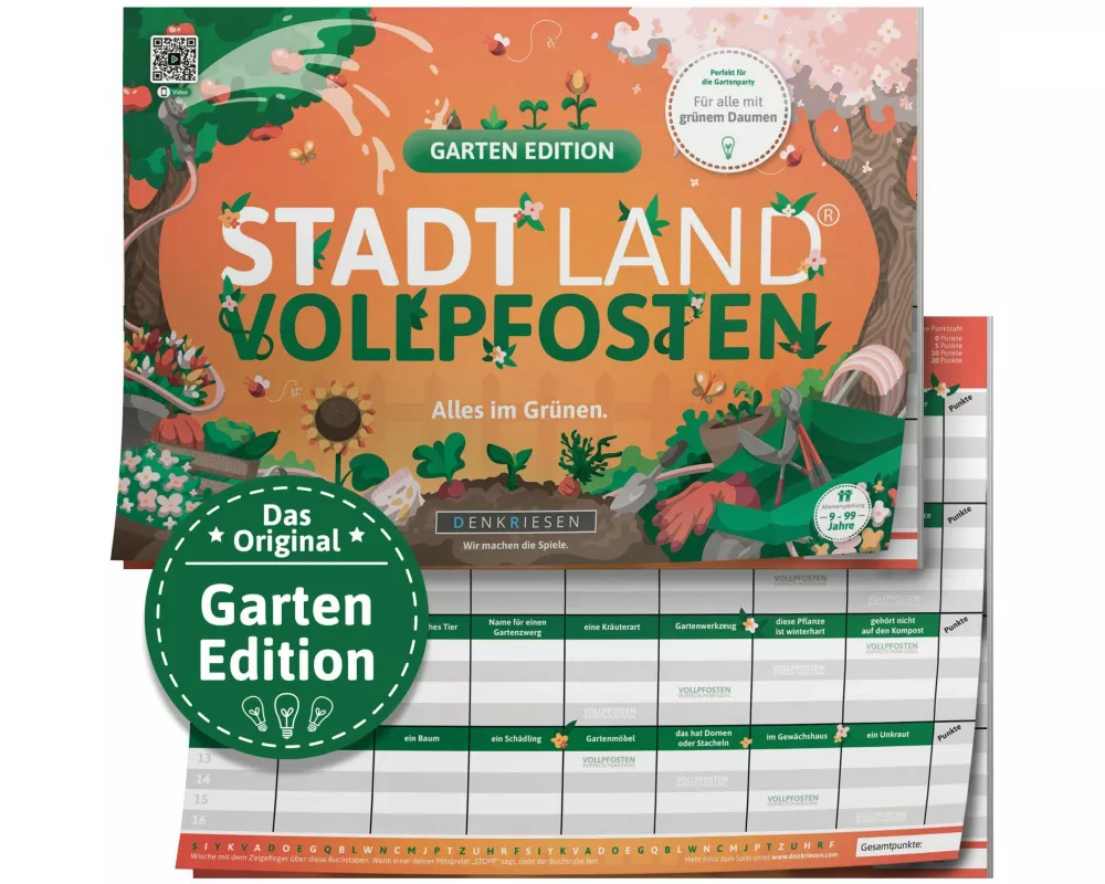 STADT LAND VOLLPFOSTEN - GARTEN EDITION - "Alles im Grünen." - A4