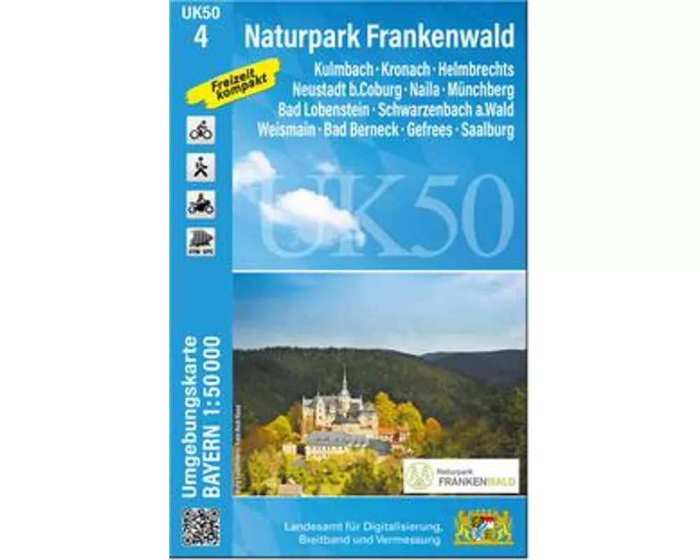 UK50-4 Naturpark Frankenwald (Umgebungskarte 1:50000)