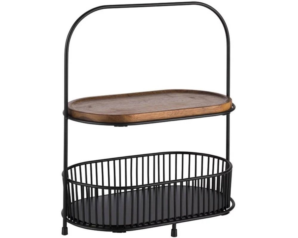 APS Etagere mit Holzbrett 5-teilig