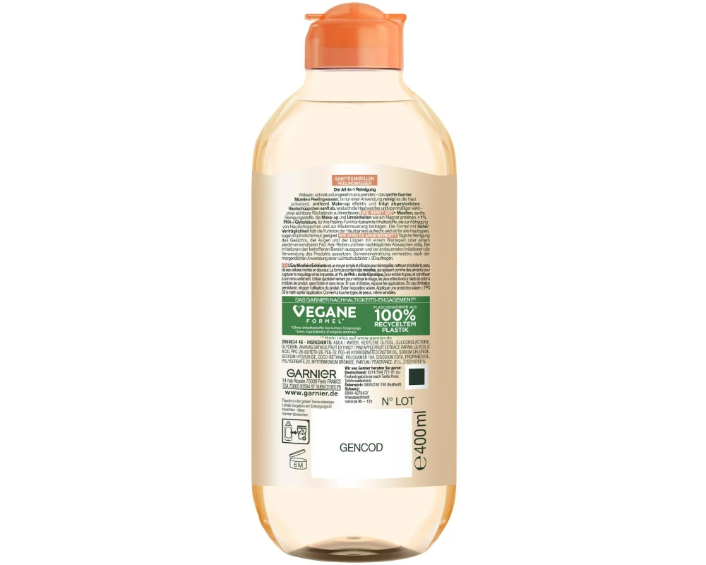 Garnier Micellar Peeling Water 400 ml1 Stück