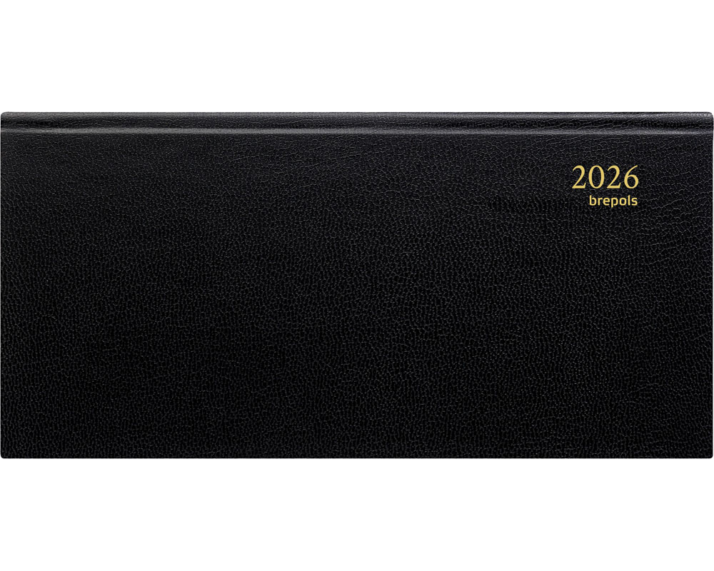 BREPOLS Agenda Breprint Lima Kul. 2026 0.074.1255 1W/2S schwarz 8x17cm