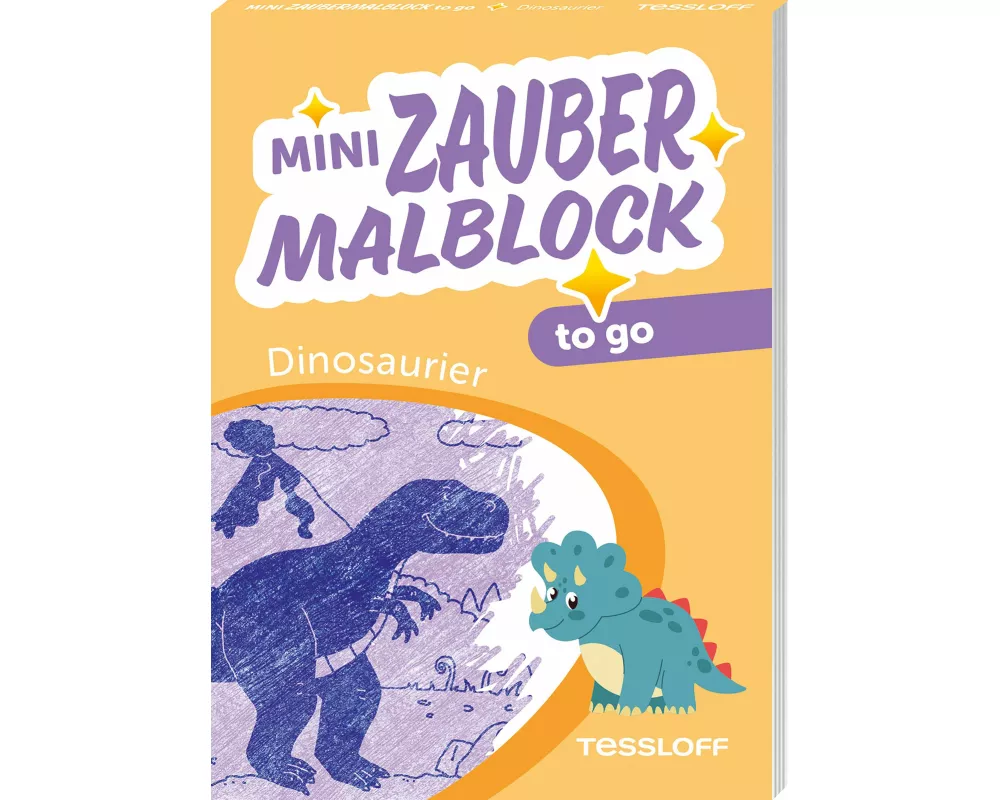 Mini Zaubermalblock to go. Dinosaurier