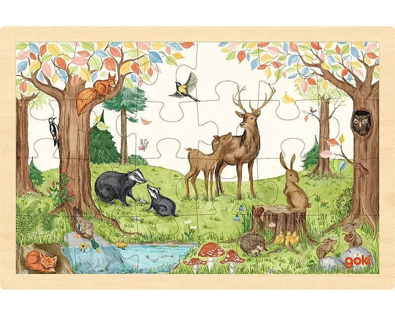 Einlegepuzzle Auf der Lichtung