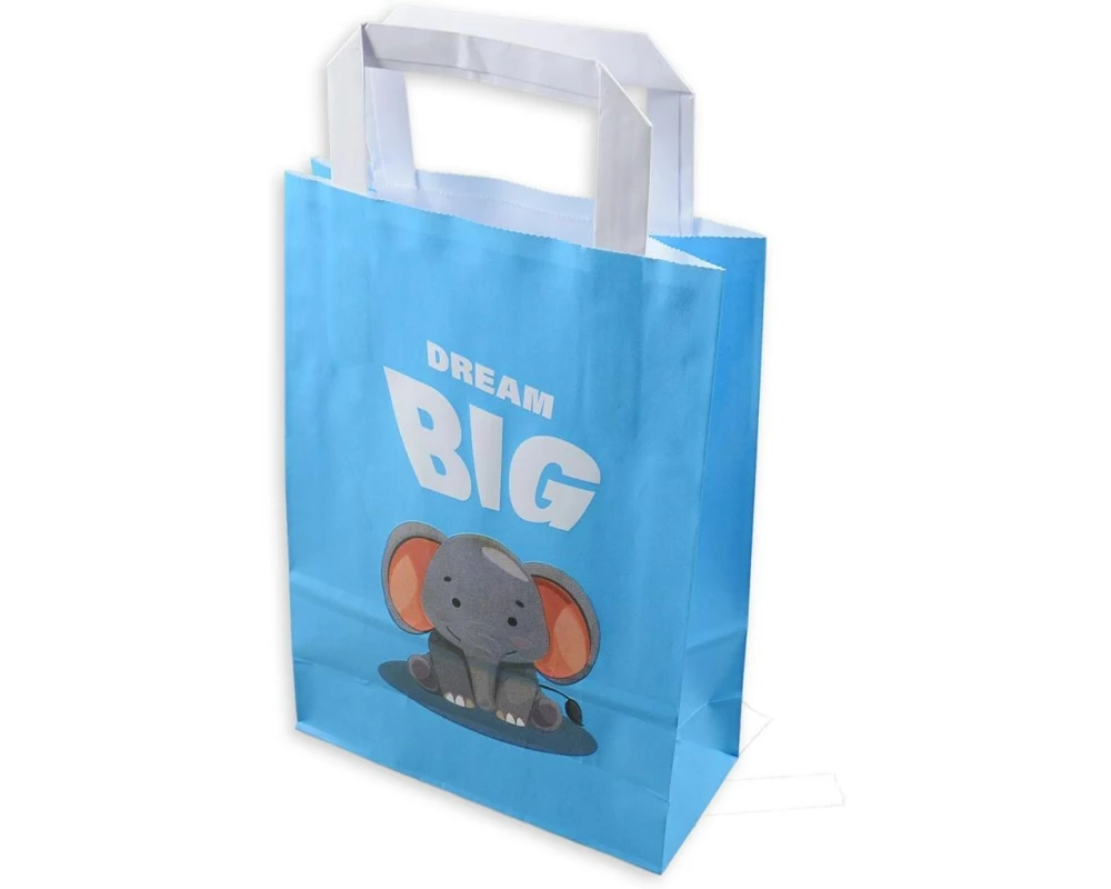 ELCO Geschenktüte Color Animal Elefant 18 x 8 x 26 cm, 50 Stück