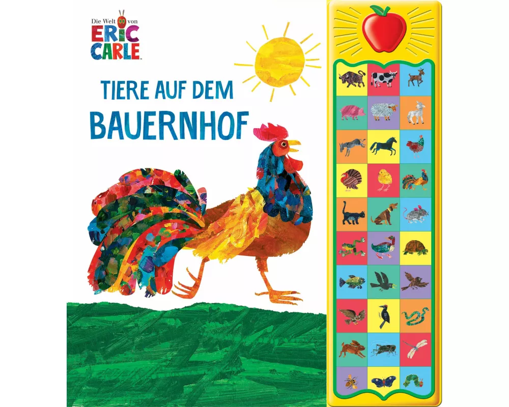 Eric Carle - Tiere auf dem Bauernhof - 30-Button-Soundbuch - Hardcover-Buch mit 30 Geräuschen