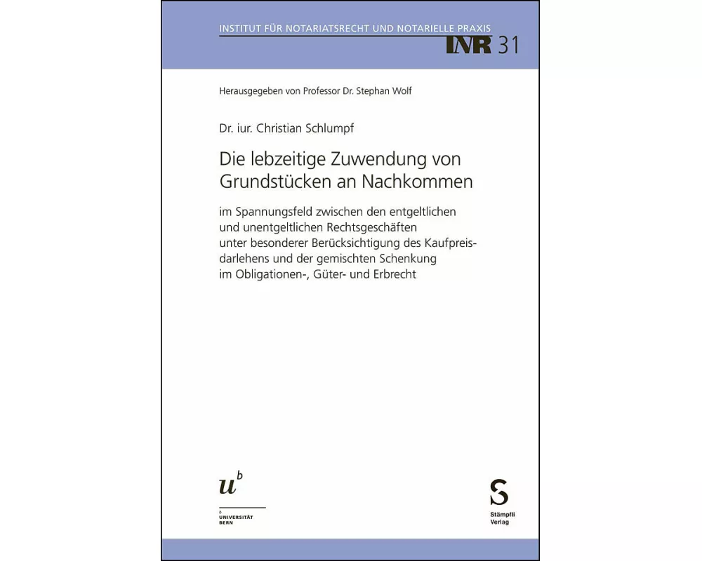 Die lebzeitige Zuwendung von Grundstücken an Nachkommen