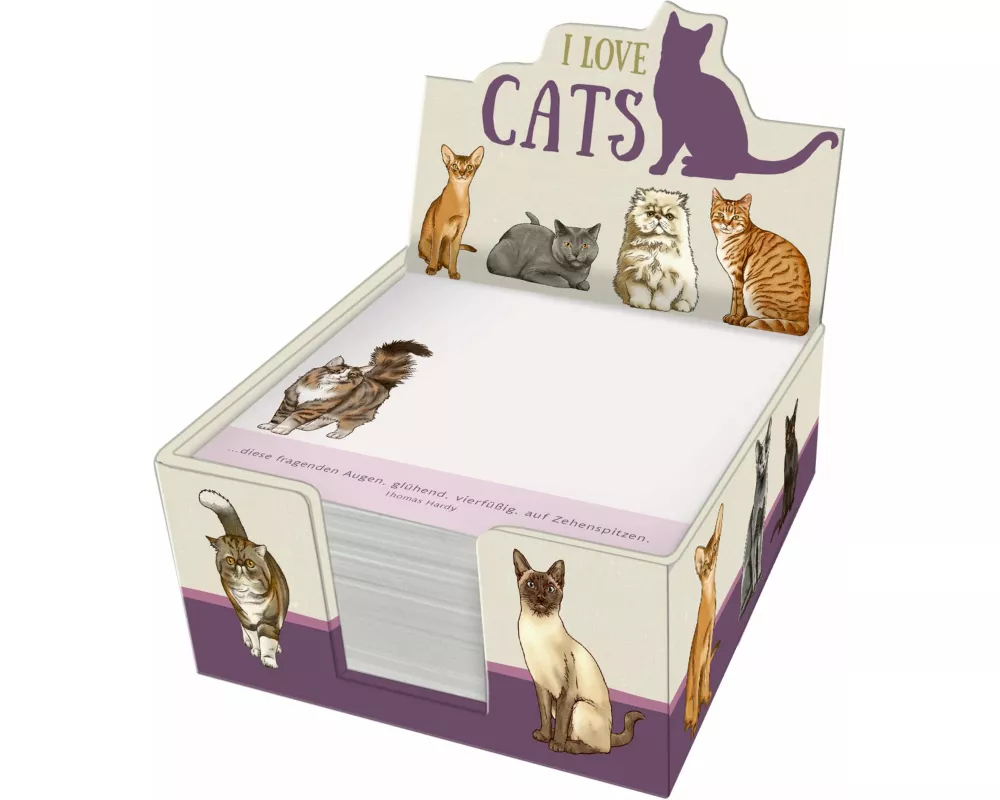 Zettelkästchen – I love cats
