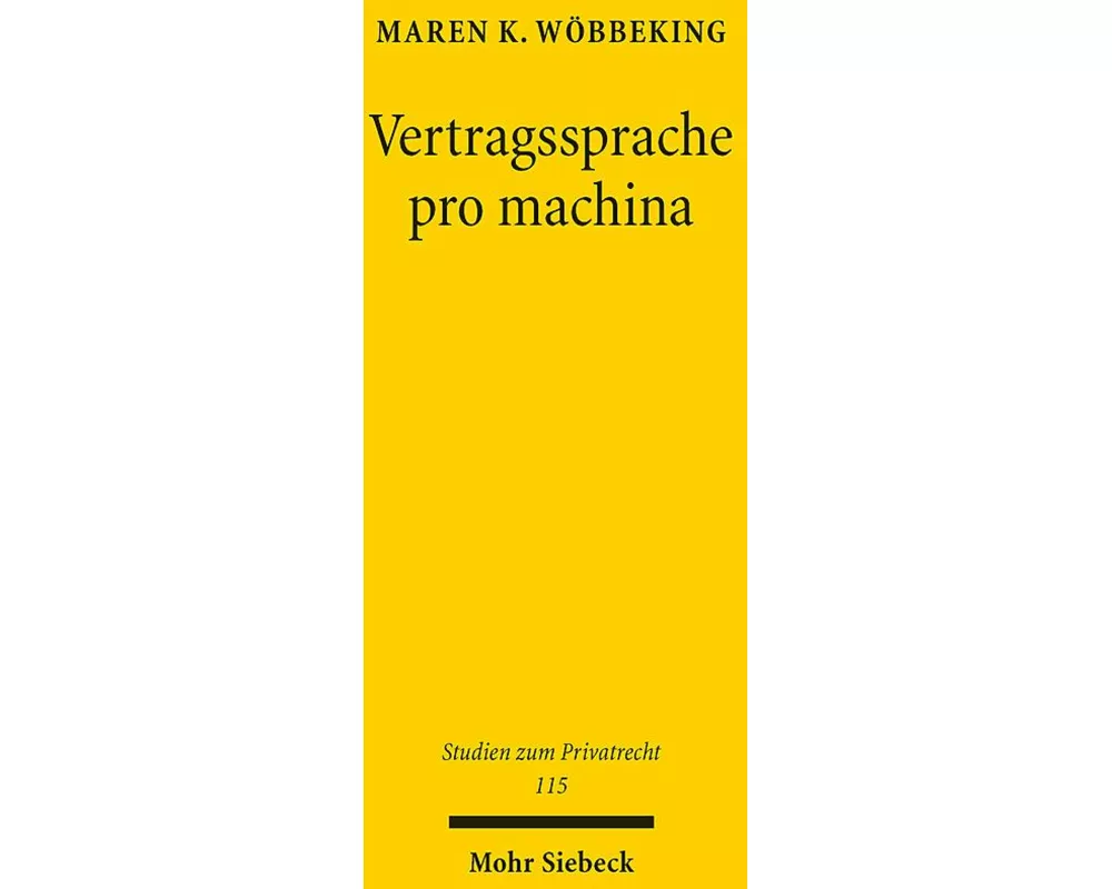 Vertragssprache pro machina