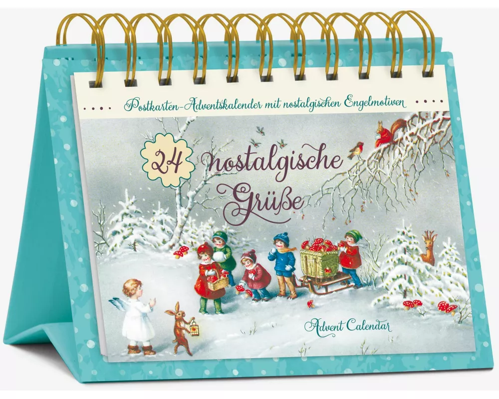 Postkarten-Adventskalender "24 nostalgische Grüße"