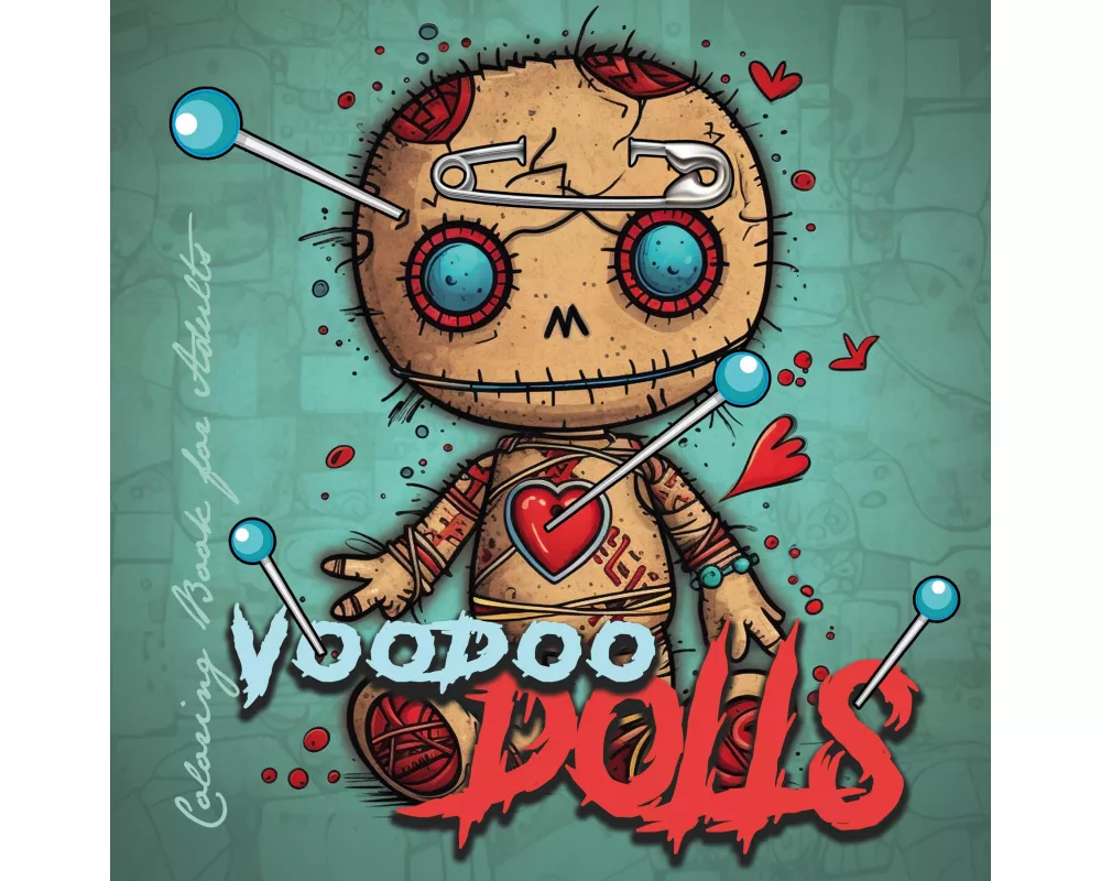 Voodoo Dolls Coloring Book for Adults