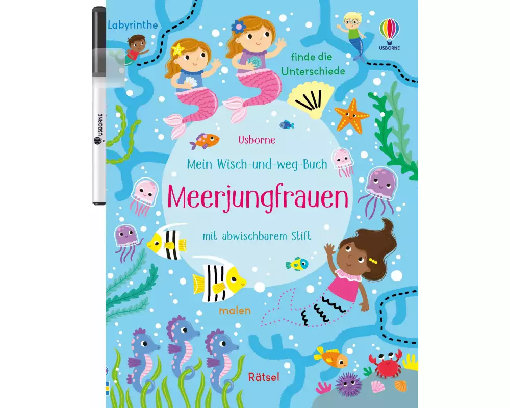 Mein Wisch-und-weg-Buch: Meerjungfrauen