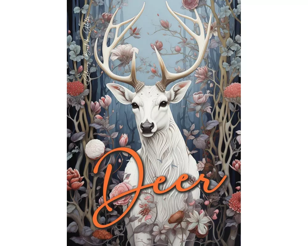 Deer Coloring Book for Adults