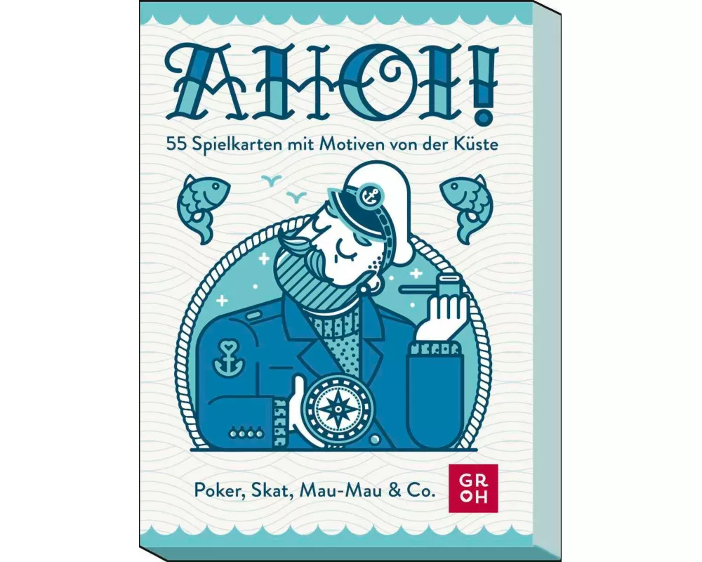 Ahoi! 55 Spielkarten mit Motiven von der Küste
