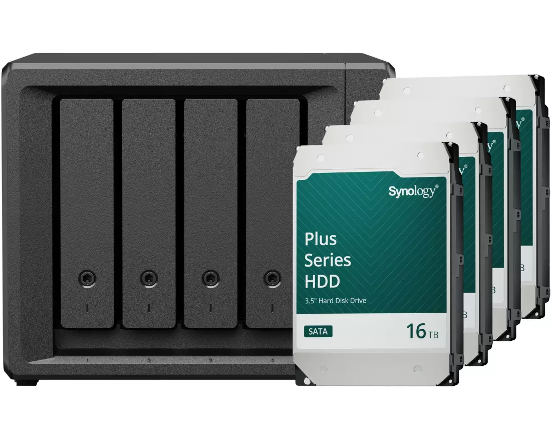 Synology NAS DiskStation DS425+ 4-bay HDD 64 TB