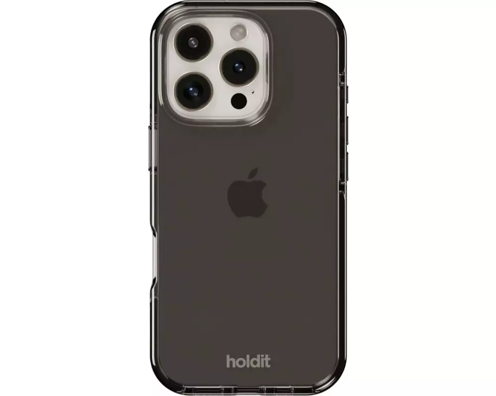 Holdit Back Cover Seethru iPhone 16 Pro Schwarz