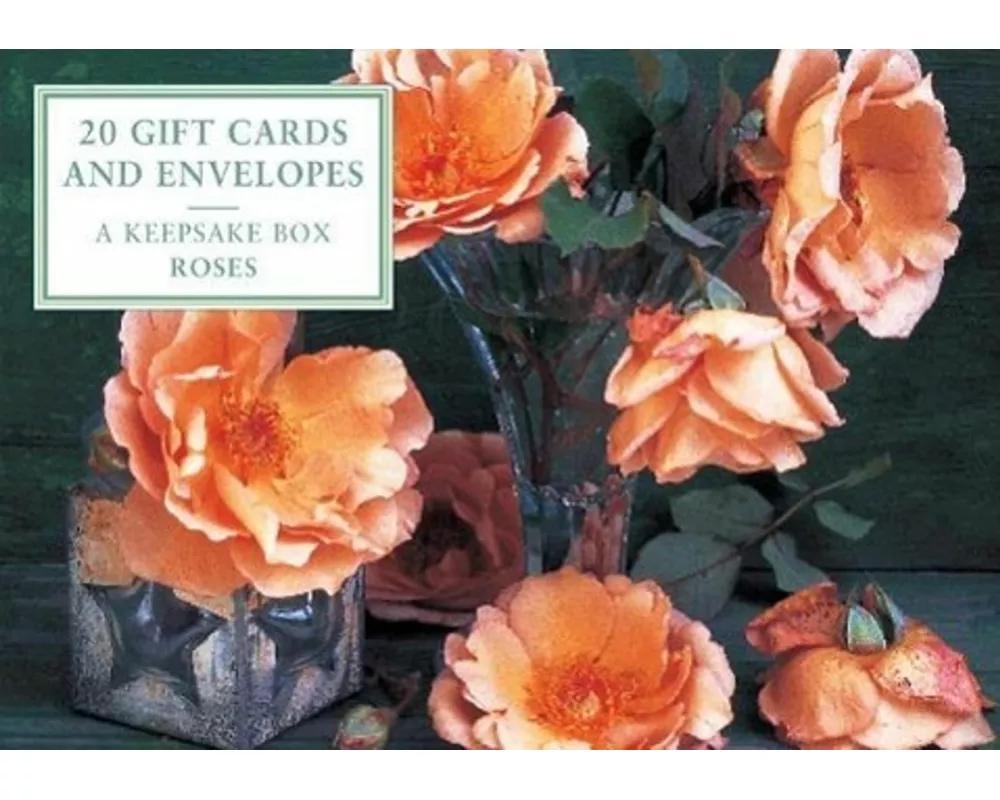 Tin Box of 20 Gift Cards and Envelopes: Roses