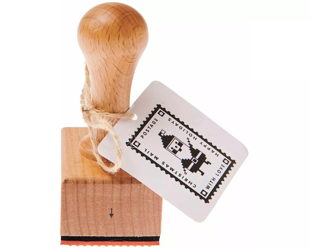 Stempel Weihnachtspost, Santa FSC 100% 32 x 45 x 70 mm