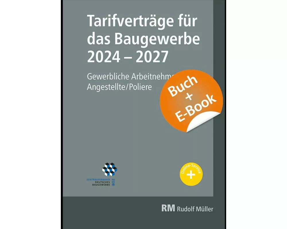 Tarifverträge für das Baugewerbe 2024-2027- mit E-Book