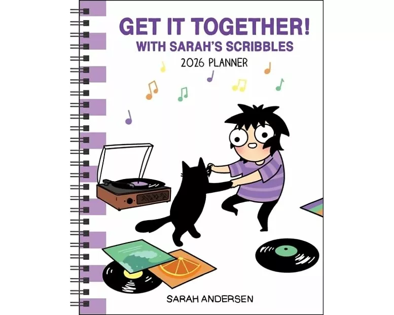 Sarah's Scribbles 12-Month 2026 Monthly/Weekly Planner Calendar