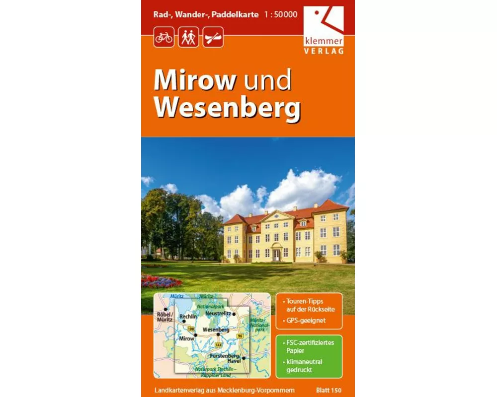 Mirow und Wesenberg Mirow und Wesenberg 1 : 50 000 Rad-, Wander- und Paddelkarte