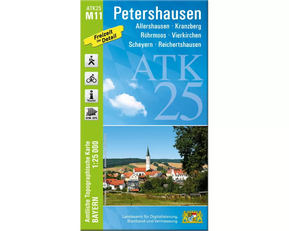 ATK25-M11 Petershausen (Amtliche Topographische Karte 1:25000)