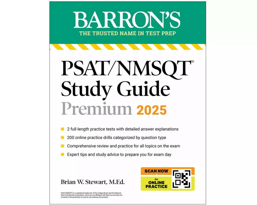 PSAT/NMSQT Premium Study Guide: 2025: 2 Practice Tests + Comprehensive Review + 200 Online Drills