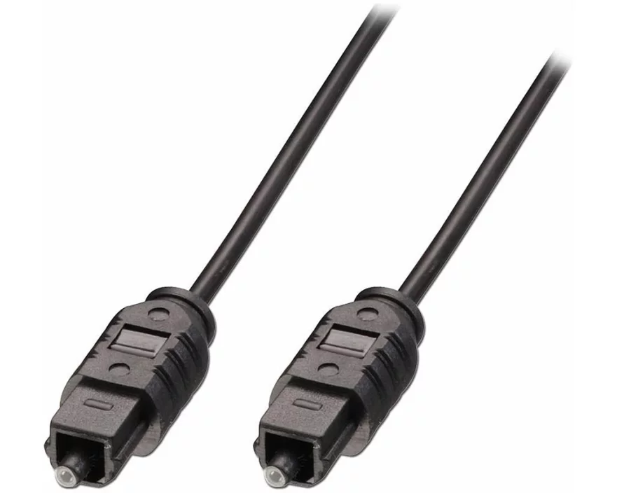 LINDY Audio Cable, SPDIF, Toslink-Toslink M-M, 0.5m, black, Optical Plastic Fibre