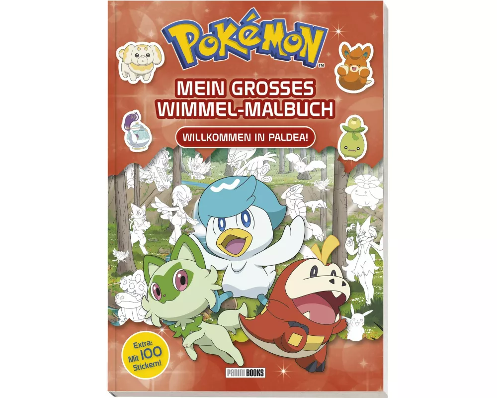 Pokémon: Mein großes Wimmel-Malbuch - Willkommen in Paldea!