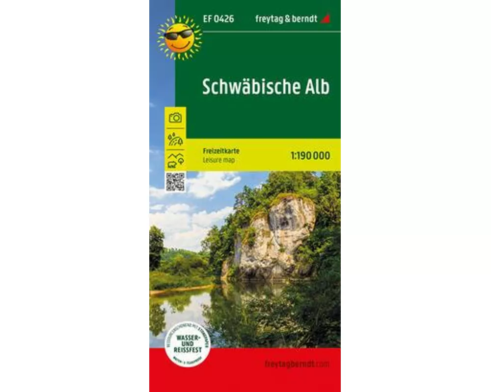 freytag & berndt Freizeitkarte Schwäbische Alb 1:190.000
