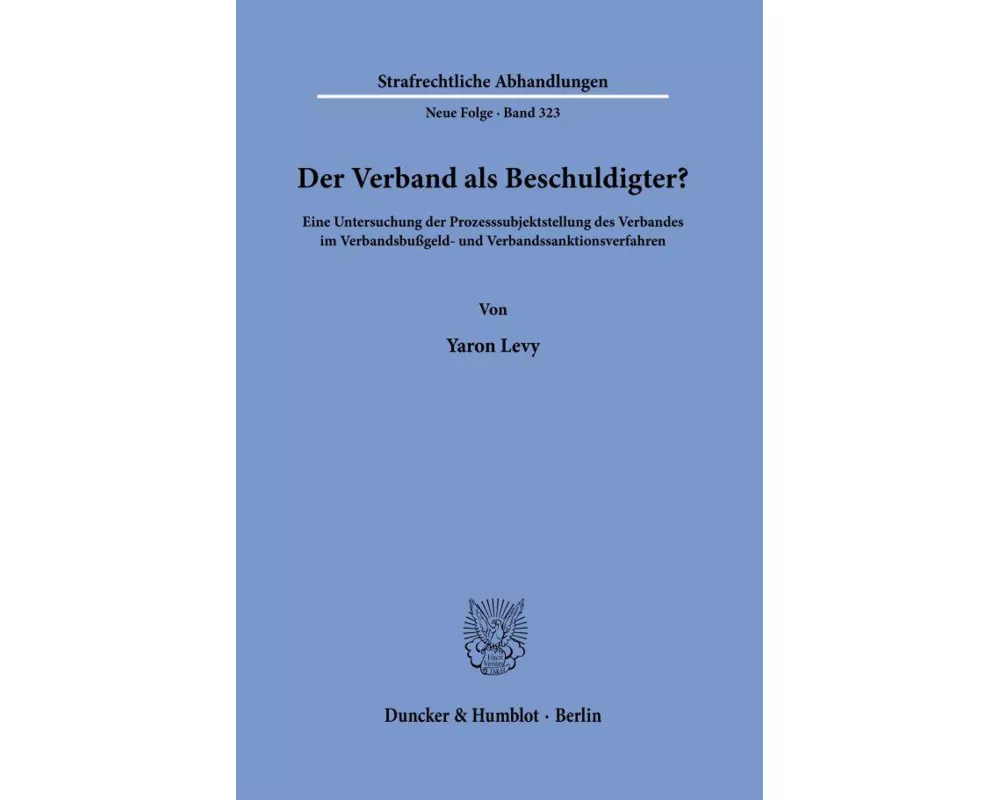 Der Verband als Beschuldigter?