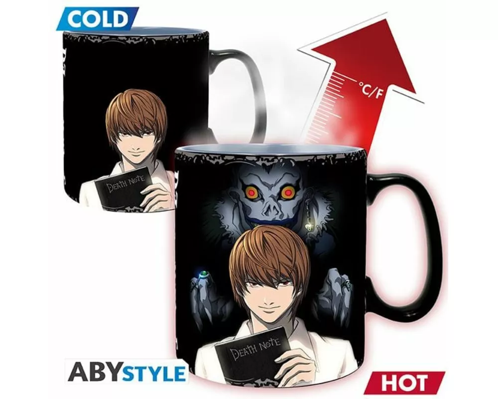 DEATH NOTE - Mug Heat Change - 460 ml - Kira & L - cardboard box