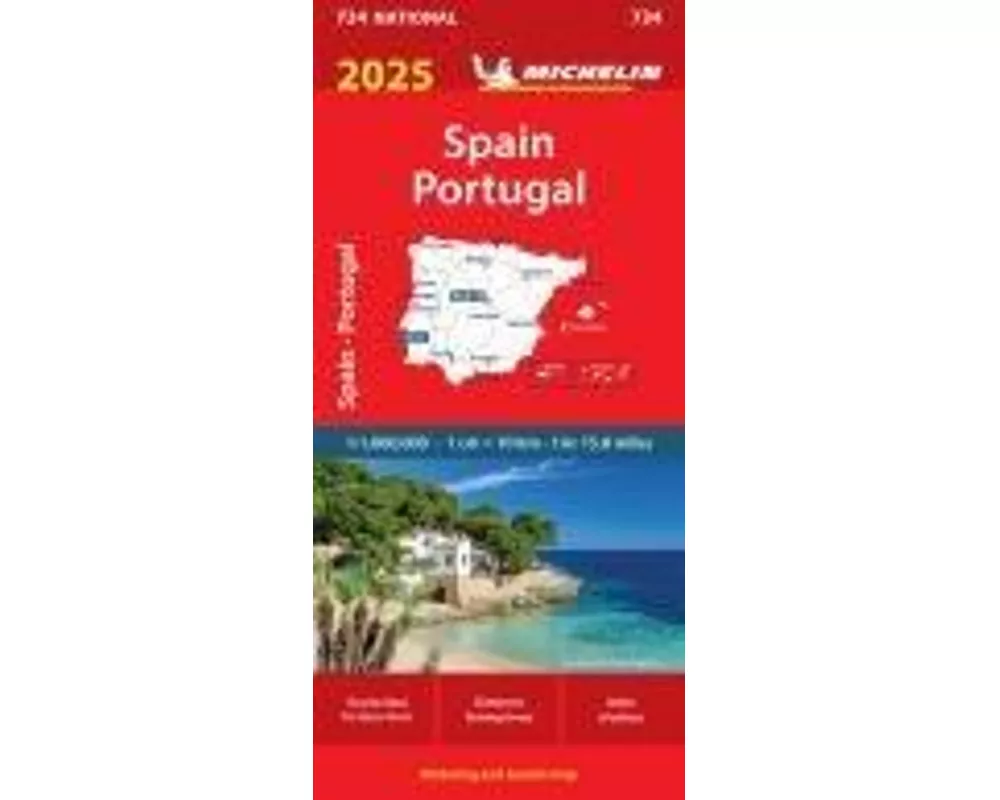 Spain & Portugal 2025 - Michelin National Map 734
