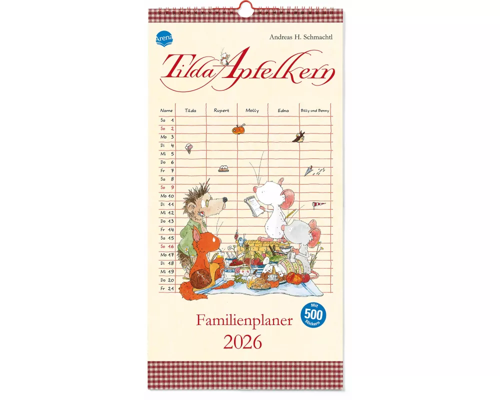 Tilda Apfelkern. Familienplaner 2026