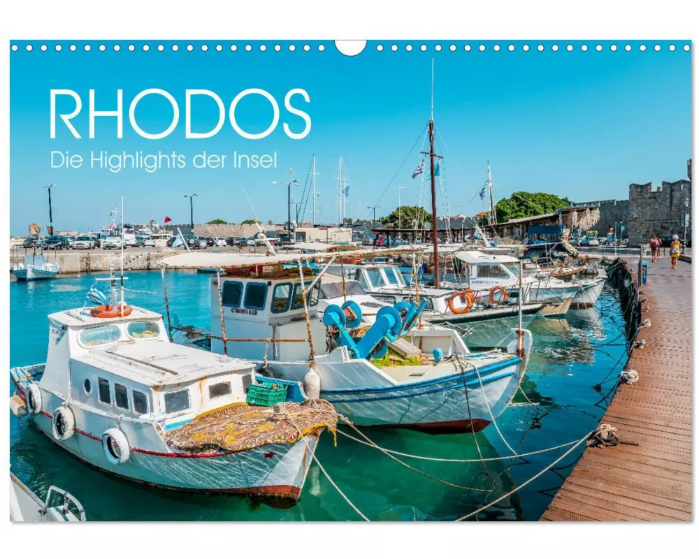 Rhodos - Die Highlights der Insel (Wandkalender 2026 DIN A3 quer), CALVENDO Monatskalender