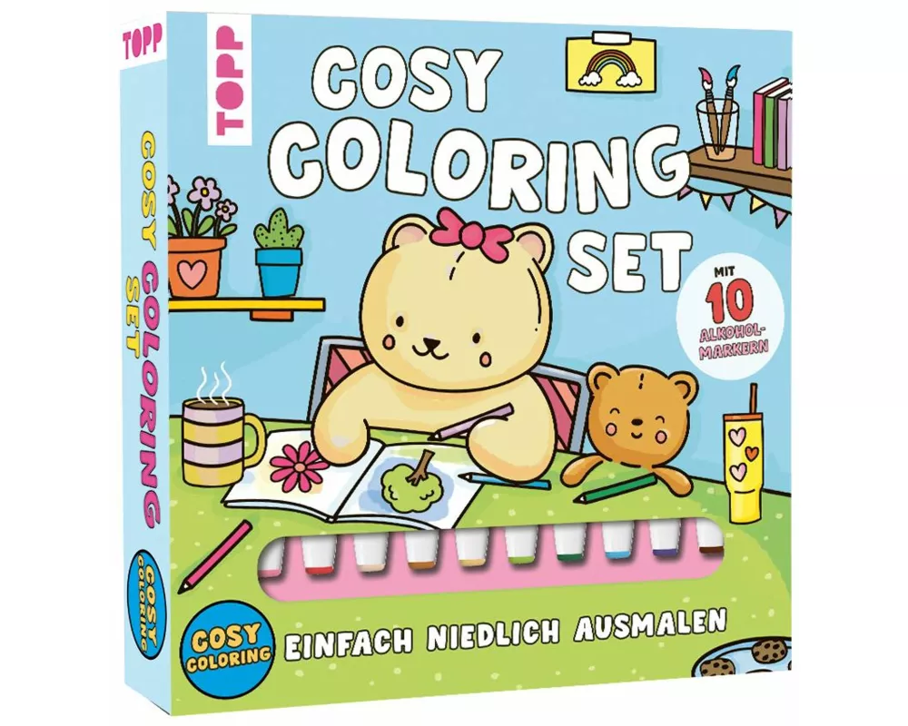 Cosy Coloring Ausmalset - Einfach niedlich ausmalen