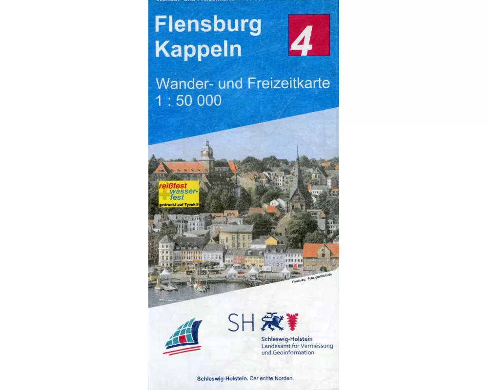 Wander- und Freizeitkarte Flensburg Kappeln